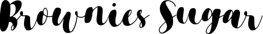 Brownies Sugar Font
