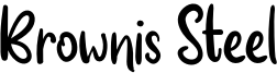Brownis Steel Font