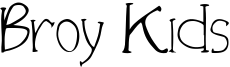 Broy Kids Font