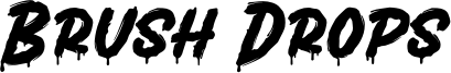 Brush Drops Font