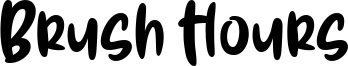 Brush Hours Font