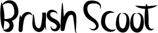 Brush Scoot Font