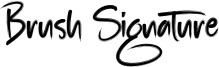 Brush Signature Font