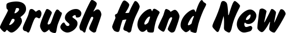 Brush Hand New Font