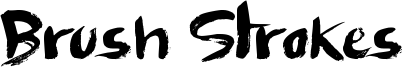 Brush Strokes Font