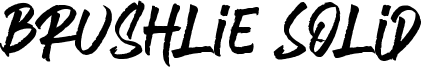 Brushlie Solid Font