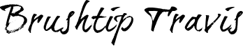 Brushtip Travis Font