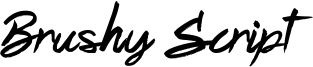 Brushy Script Font