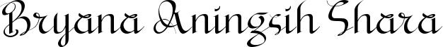 Bryana Aningsih Shara Font