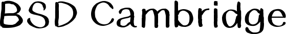 BSD Cambridge Font