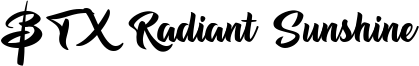 BTX Radiant Sunshine Font