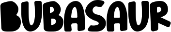 Bubasaur Font