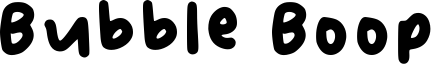 Bubble Boop Font