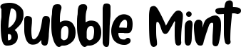 Bubble Mint Font