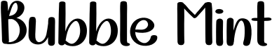 Bubble Mint Font