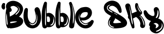 Bubble Sky Font