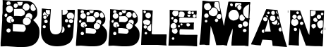 BubbleMan Font