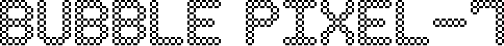 Bubble Pixel-7 Font