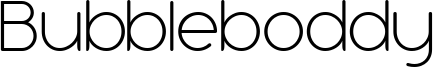 Bubbleboddy-ExtraLightTrial.ttf