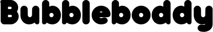 Bubbleboddy Font