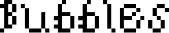Bubbles Font