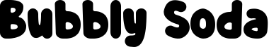 Bubbly Soda Font