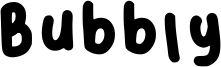 Bubbly Font