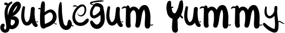 Bublegum Yummy Font