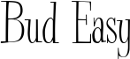 Bud Easy Font
