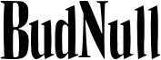 BudNull Font