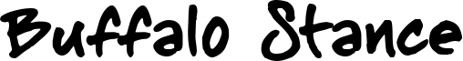 Buffalo Stance Font