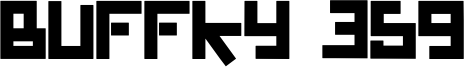 Buffky 359 Font