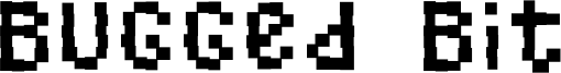 Bugged Bit Font