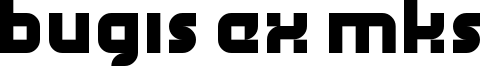 Bugis Ex Mks Font