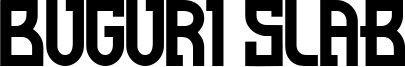 Buguri Slab Font