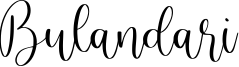 Bulandari Font