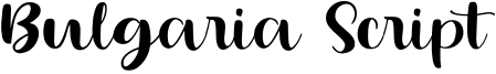 Bulgaria Script Font