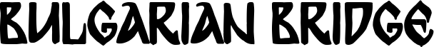 Bulgarian Bridge Font