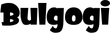 Bulgogi Font