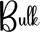 Bulk Font