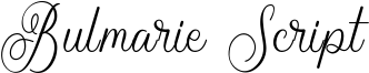 Bulmarie Script Font