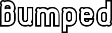 Bumped Font