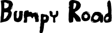 Bumpy Road Font