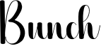 Bunch Font