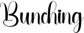 Bunching Font