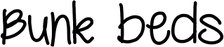 Bunk beds Font