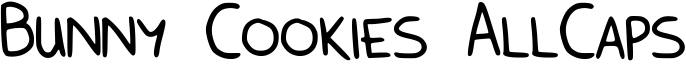 Bunny Cookies AllCaps Font