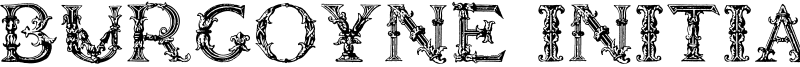 Burgoyne Initials Font