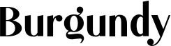 Burgundy Font