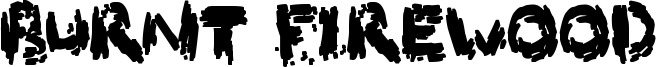 Burnt Firewood Font